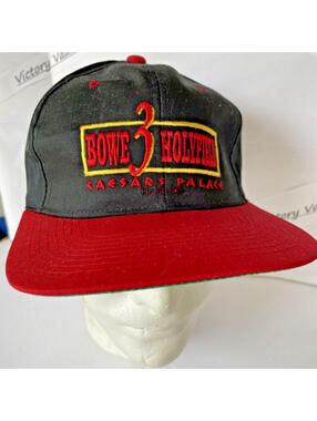 Vintage Promotinal Caesars Palace Bowe Holyfield Snapback hat 1995 Final Chapter